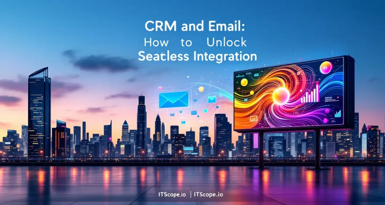 CRM and Email integration illustrated with seamless connectivity between systems