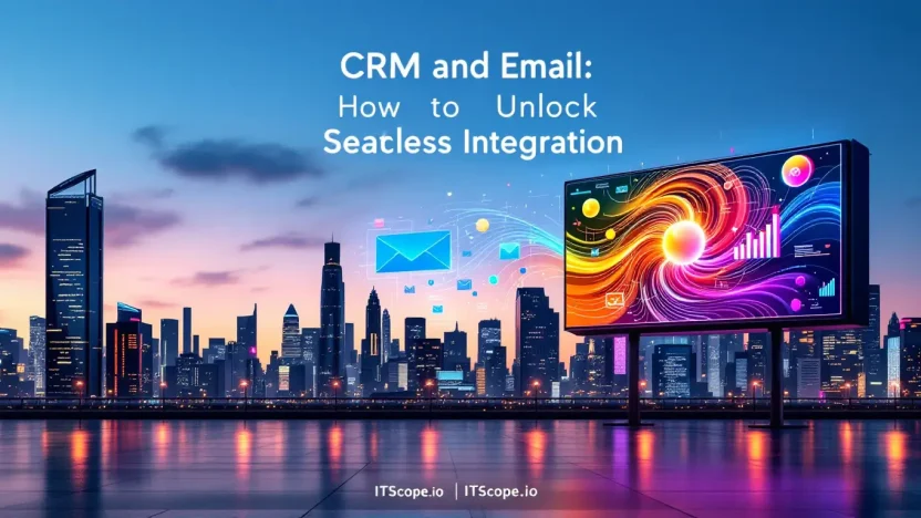 CRM and Email integration illustrated with seamless connectivity between systems