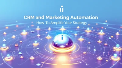 CRM and Marketing Automation digital illustration demonstrating strategy enhancement techniques