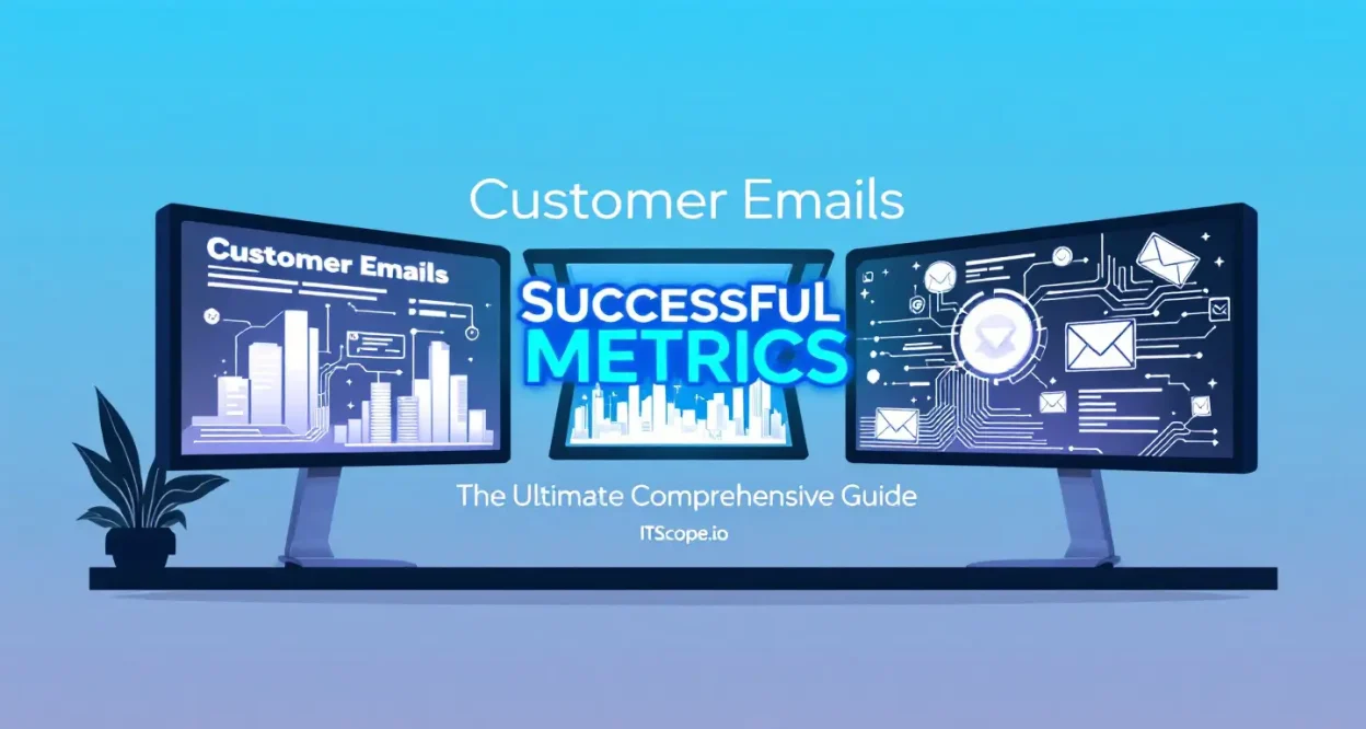 Customer Emails Successful Metrics illustration showcasing analytics and email engagement strategies.