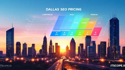 Dallas SEO Pricing comparison chart with Dallas skyline