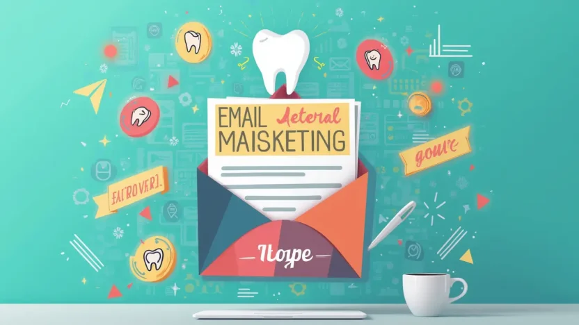 Dental email marketing infographic showcasing engagement strategies