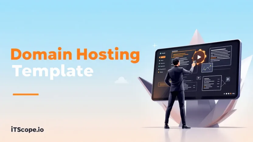 Domain hosting template illustration showcasing deployment strategies in a how-to guide