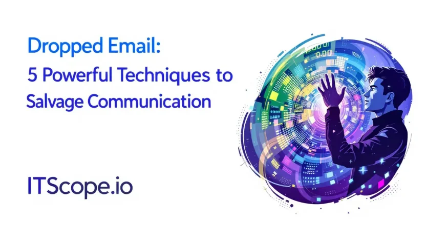 Dropped Email illustration showing techniques to recover lost communication