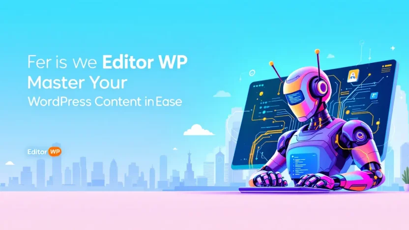 Editor WP how-to guide illustration demonstrating WordPress editing concepts