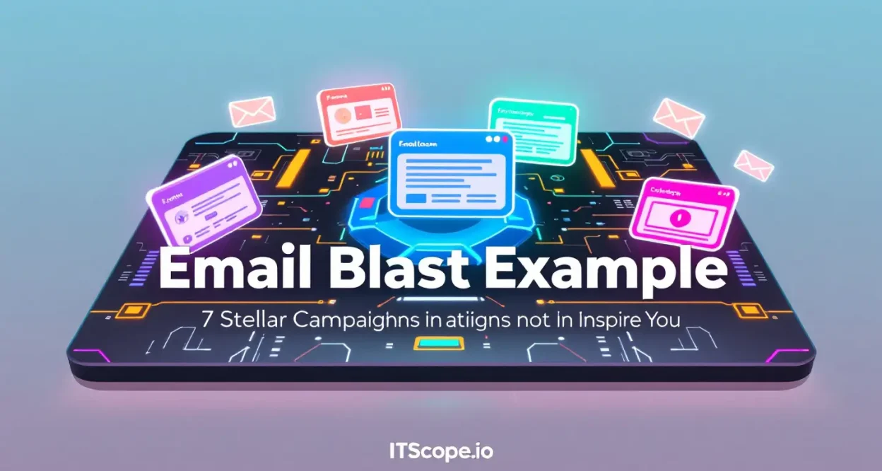 Email Blast Examples illustration displaying key campaign strategies