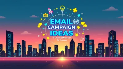 Email Campaign Ideas illustration showcasing creative strategies in email marketing