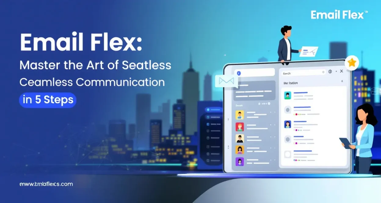 Email Flex illustration showcasing seamless communication strategies