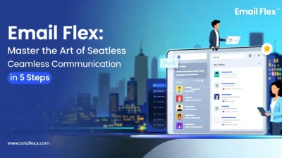 Email Flex illustration showcasing seamless communication strategies