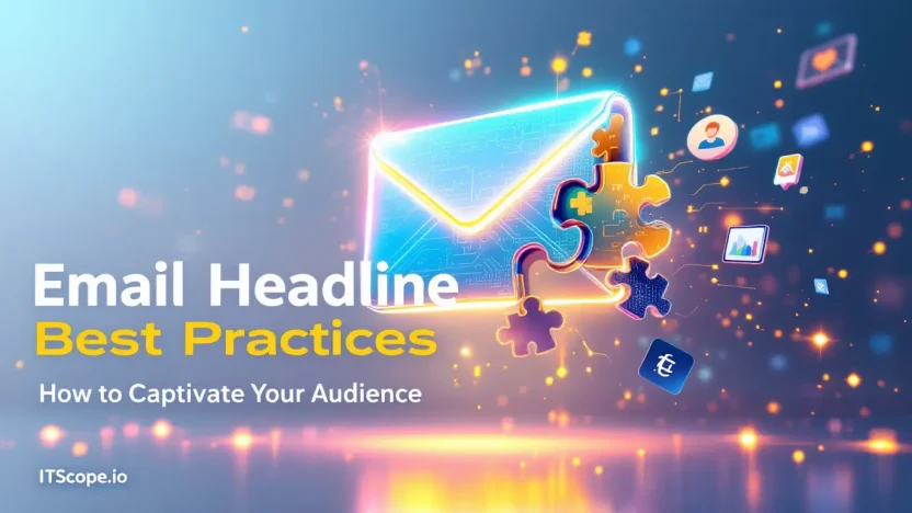 Email Headline Best Practices guide illustration showcasing key strategies and techniques