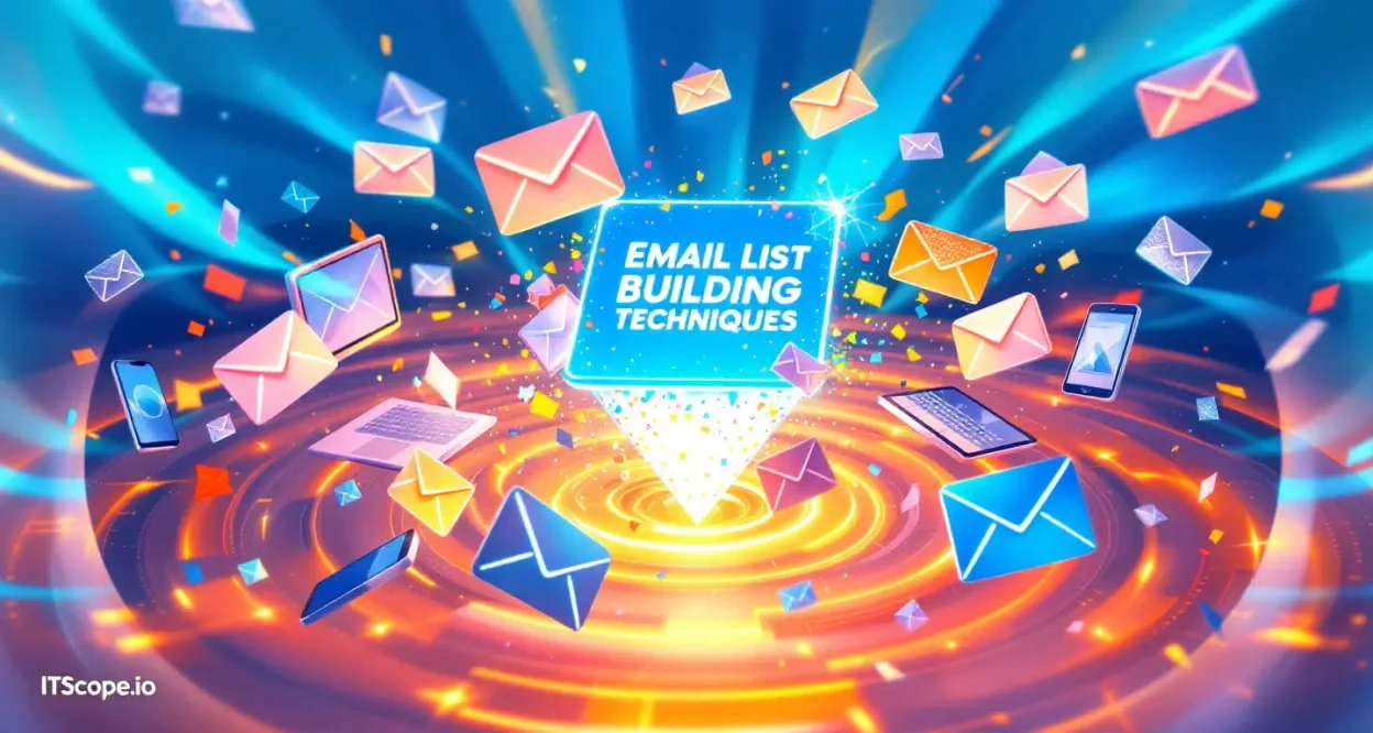 Email List Building Techniques illustration demonstrating the article's key strategies and concepts