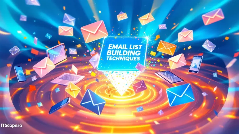 Email List Building Techniques illustration demonstrating the article's key strategies and concepts