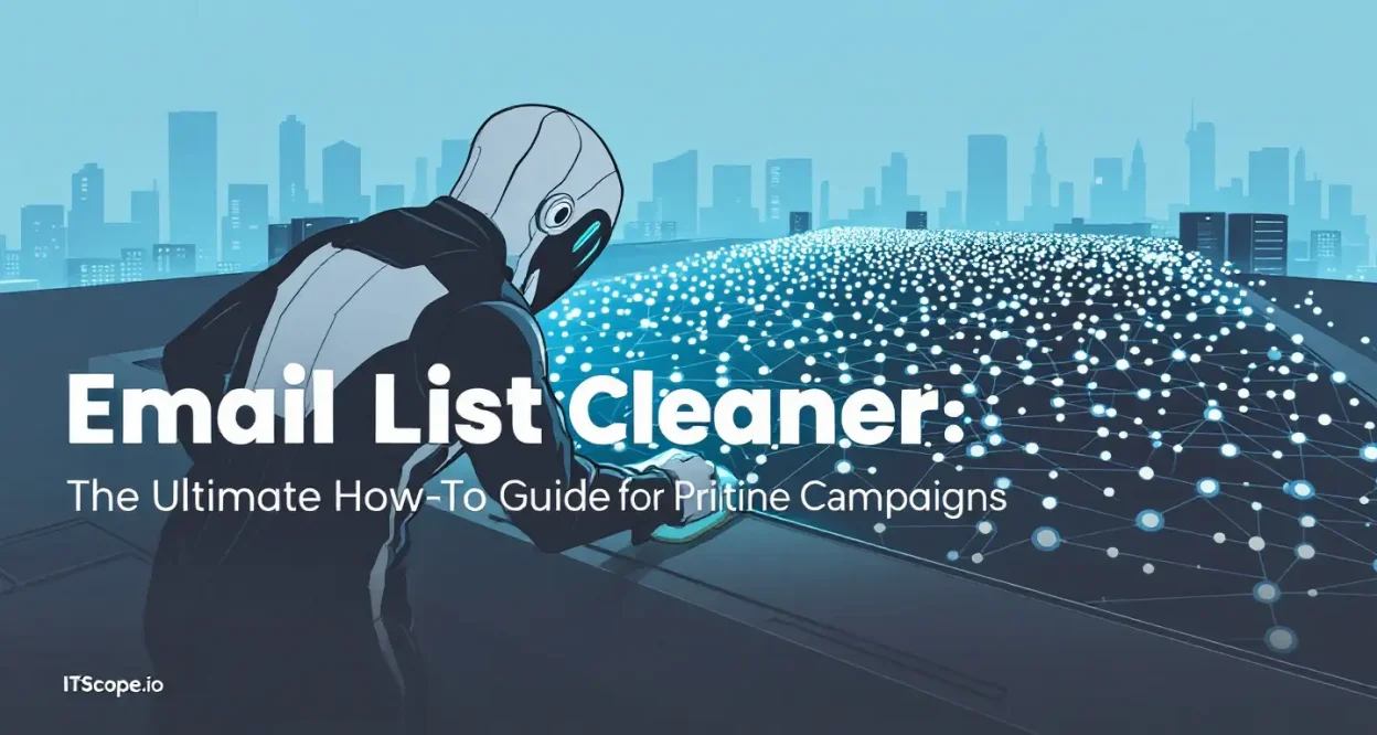 Email List Cleaner graphic detailing cleaning techniques for email marketing campaigns