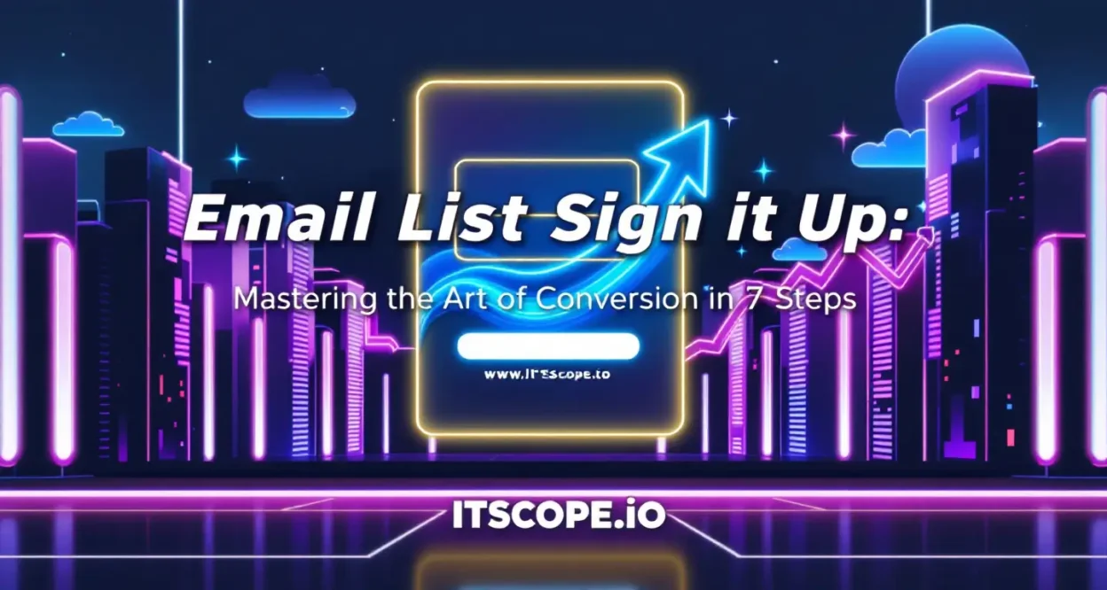 Email List Sign Up illustration showing conversion techniques