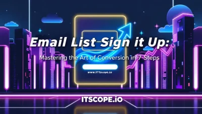 Email List Sign Up illustration showing conversion techniques