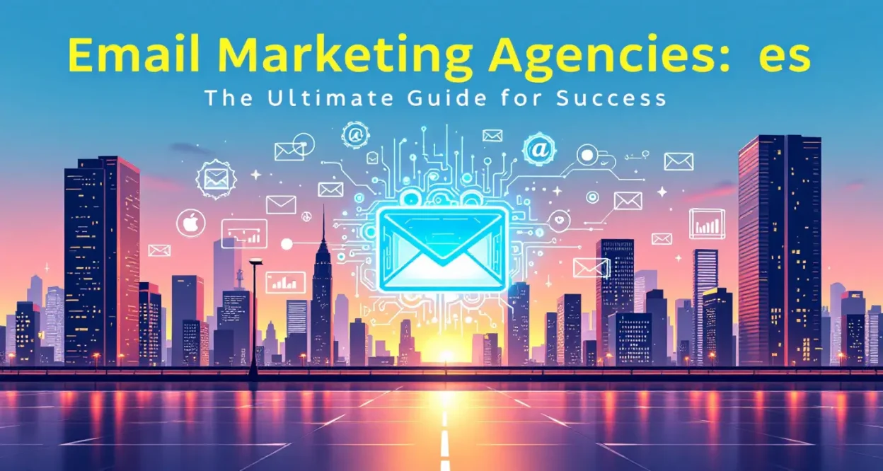 An illustration of email marketing agencies showcasing strategies discussed in the guide