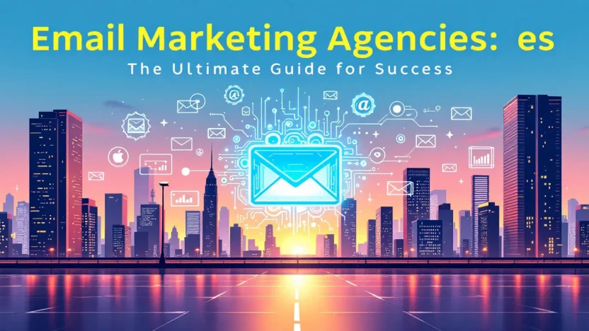 An illustration of email marketing agencies showcasing strategies discussed in the guide