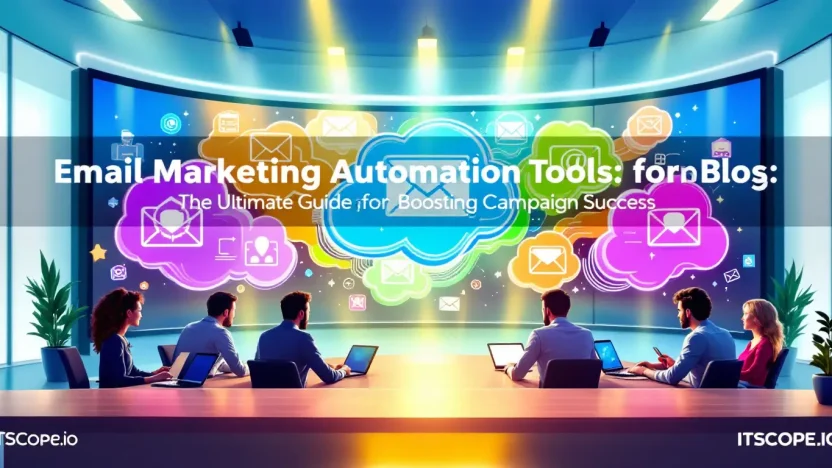 Email marketing automation tools illustration showing strategies and tools discussed in the blog