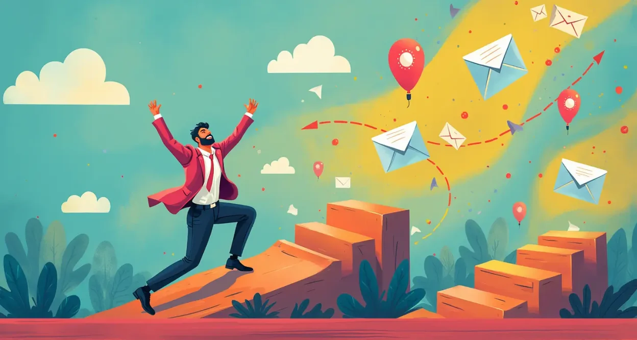 Email Marketing Challenges illustration depicting strategies to overcome hurdles in marketing campaigns