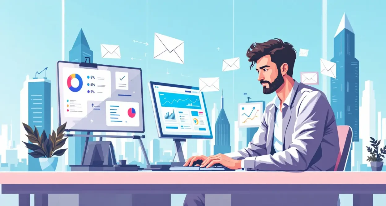 Email Marketing Expert illustration showcasing campaign mastery techniques