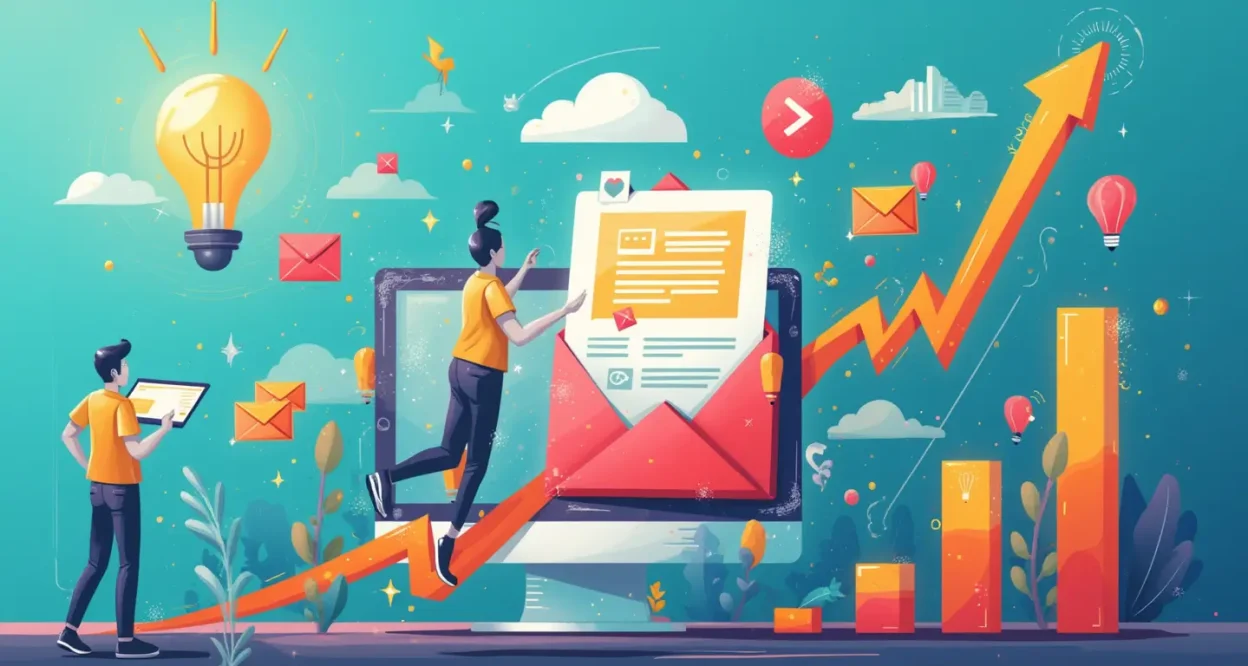 Email Marketing Goals illustration showing effective strategies for campaign success