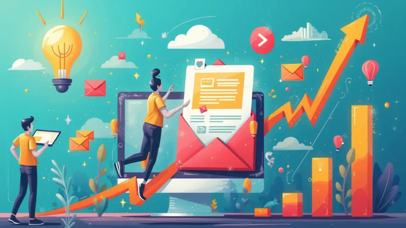 Email Marketing Goals illustration showing effective strategies for campaign success