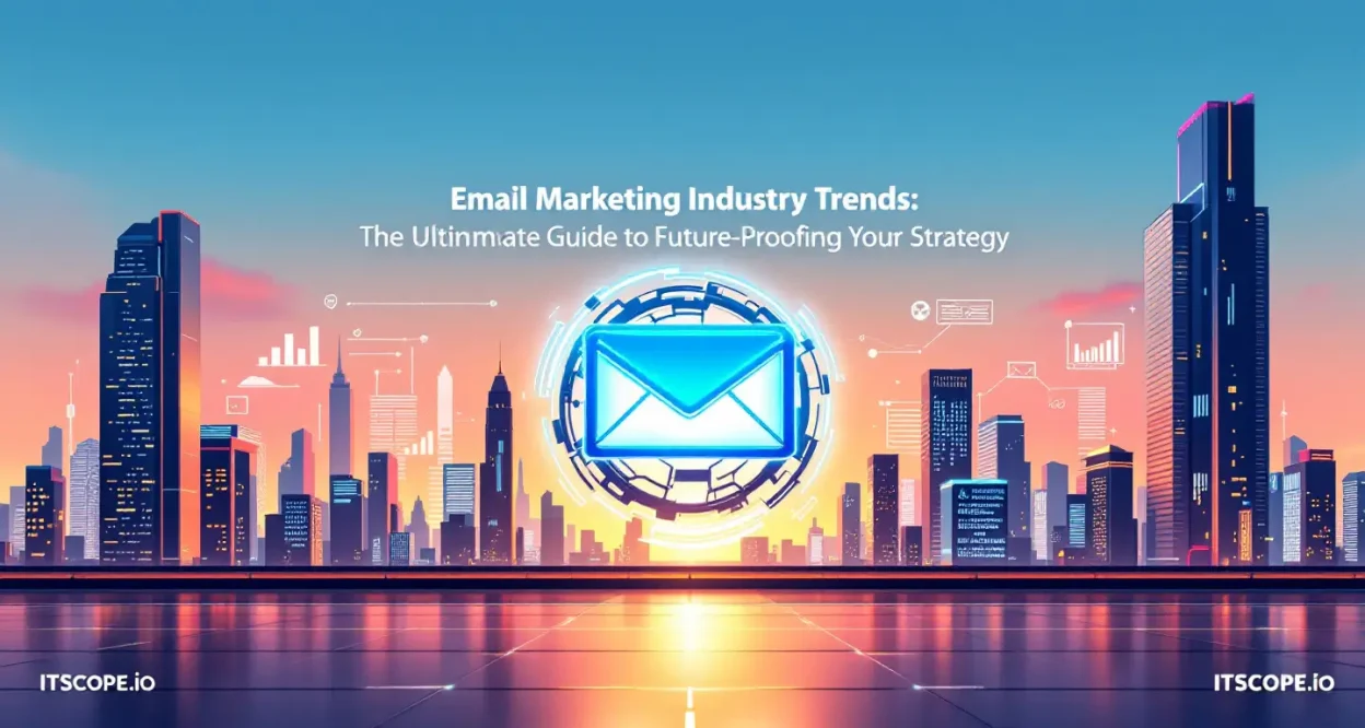 Email Marketing Industry Trends illustrated with cutting-edge digital elements