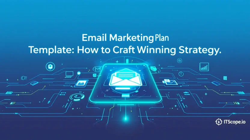 Email Marketing Plan Template roadmap showcasing strategy elements discussed in the guide