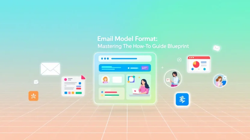 Email Model Format illustration showcasing the key steps discussed in the how-to guide