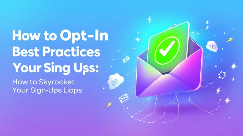 Email opt-in best practices illustration showcasing strategies to increase sign-ups