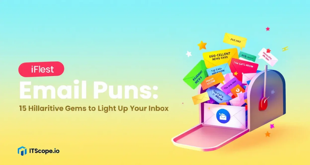 Email puns illustration showcasing hilarious gems for digital communication