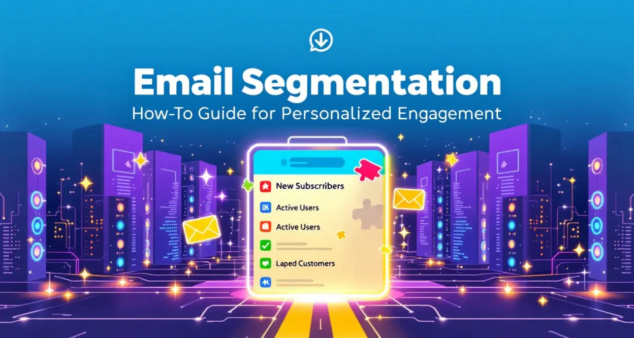 Email Segmentation illustration depicting personalized email lists