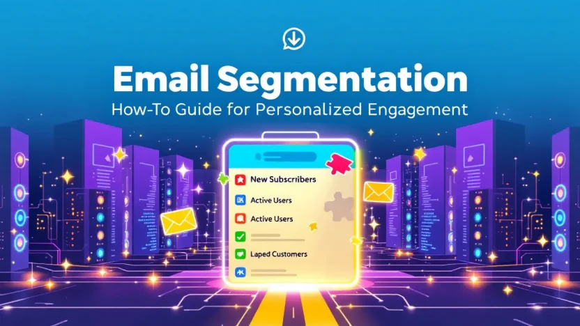 Email Segmentation illustration depicting personalized email lists