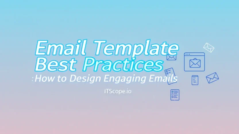 Email Template Best Practices illustration showing key design concepts discussed in the blog