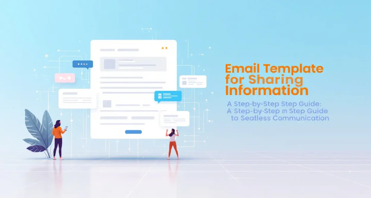 Email Template for Sharing Information illustration showing key concepts discussed in the blog