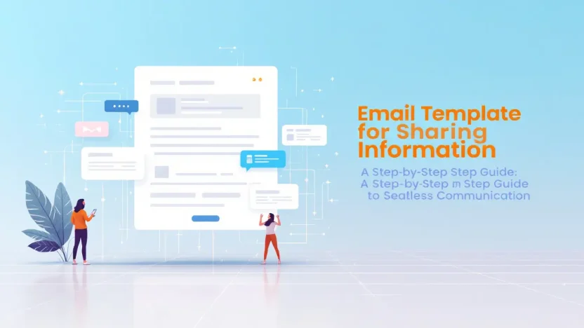 Email Template for Sharing Information illustration showing key concepts discussed in the blog