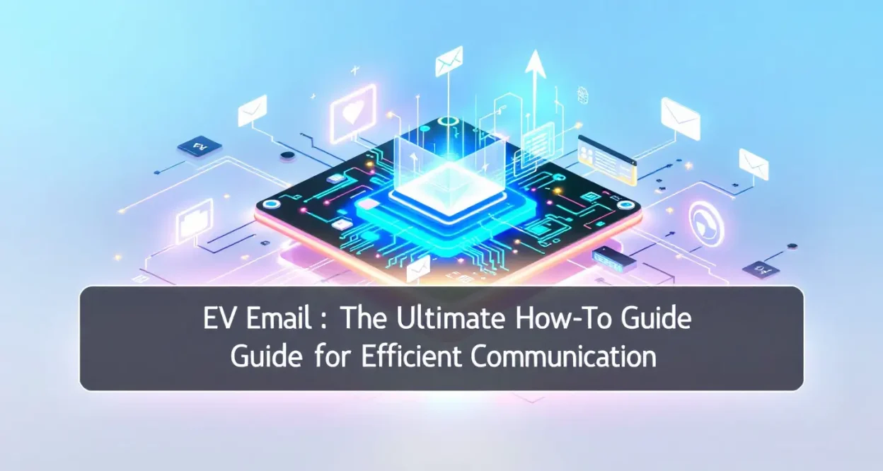 EV Email guide illustration showcasing key how-to concepts