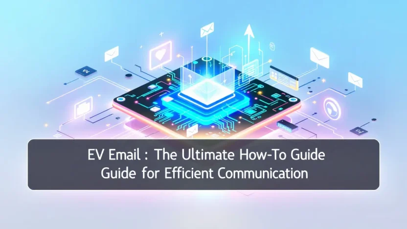 EV Email guide illustration showcasing key how-to concepts