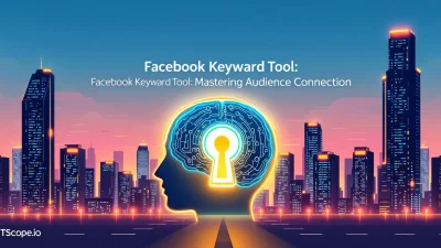 Facebook Keyword Tool illustration showing key strategies for audience engagement