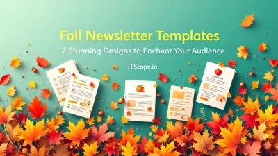 Fall Newsletter Templates illustration showcasing stunning designs for engaging autumn newsletters