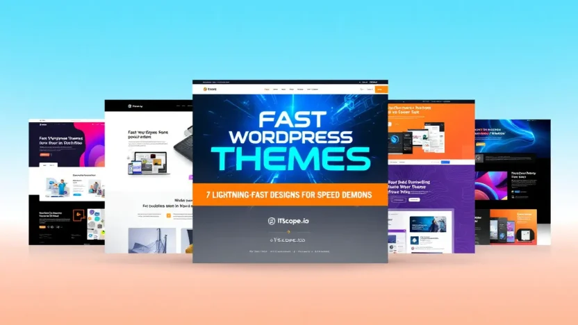 Fast WordPress Themes showcasing efficiency and speed