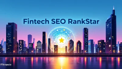 Fintech SEO RankStar illustration showing key search optimization strategies discussed in the article