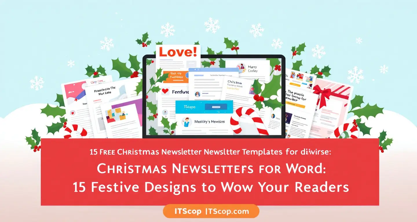 Free Christmas Newsletter Templates for Word: 15 Festive Designs to Wow Your Readers