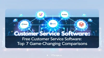 Free customer service software comparison illustration displaying top software choices