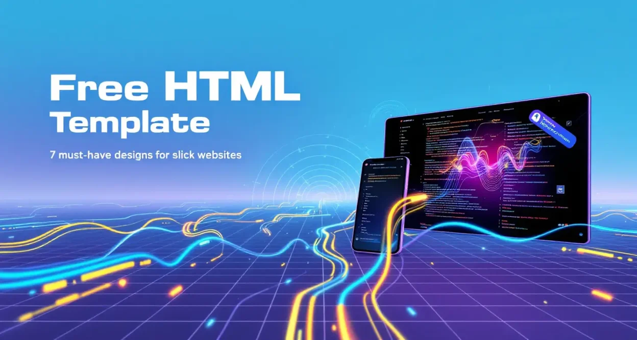 Free HTML Template designs showcasing sleek, modern web layouts for inspiring web developers.