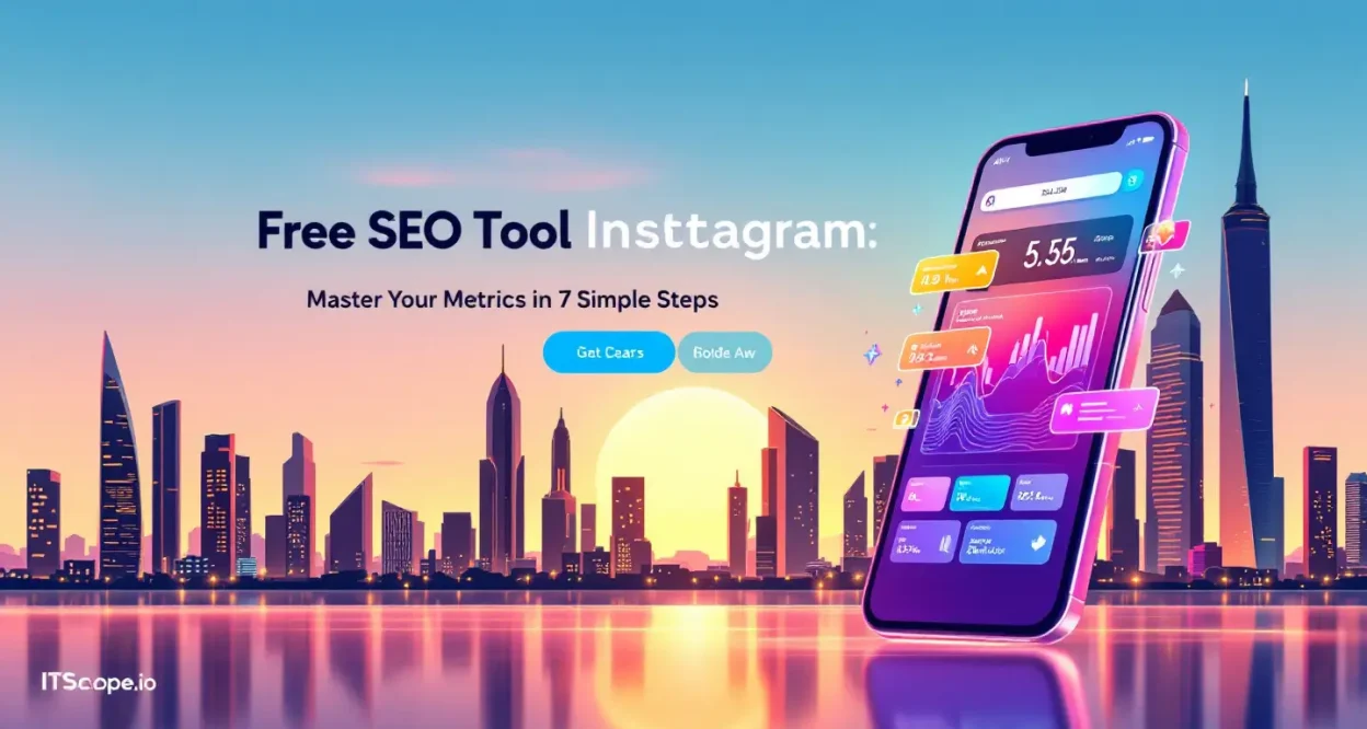 Free SEO Tool Instagram illustration showcasing key concepts and metrics analysis