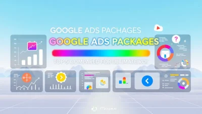 Google Ads Packages comparative illustration showing top package features and benefits