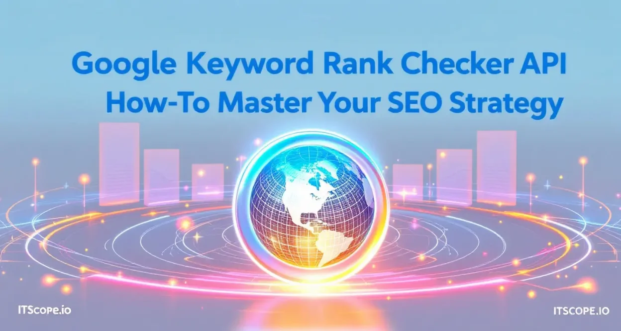 Google Keyword Rank Checker API illustration depicting key concepts in SEO tracking