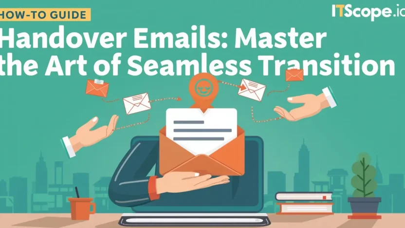 Handover Email illustration showing smooth transition techniques