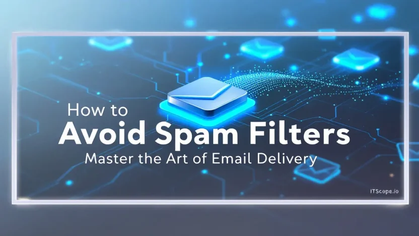 How to Avoid Spam Filters illustration showing email delivery strategy